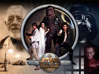 Star wars collage chewbacca characters 2 - war free wallpaper