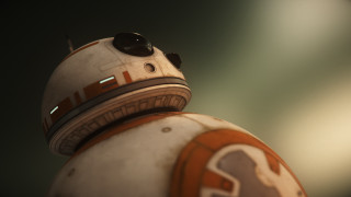 Star wars character closeup black - a black background and a blurry background behind free wallpaper