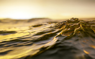 Wave sky sun ocean beach - octane renderer free wallpaper