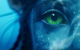 Holographic bioluminescent planetary starry night - bioluminescence free wallpaper