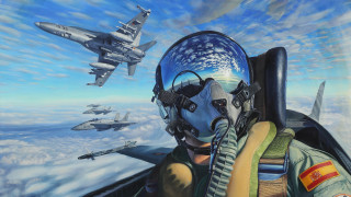 Fighter pilot planes oil painting - fighter jet free wallpaper
