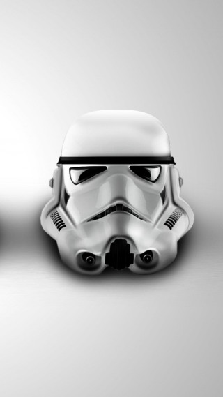 Star wars helmet monochrome ambient - helmet free wallpaper