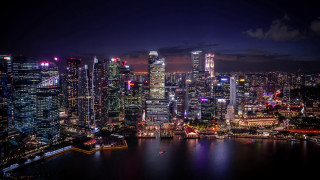 Tokyo city night skyline lights - adrian zingg free wallpaper