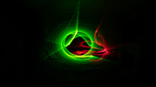 Green red holography raytrace volumetric - benoit b. mandelbrot free wallpaper