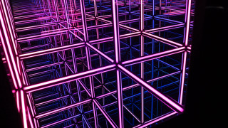 Pink blue lights holography ferris - holography free wallpaper