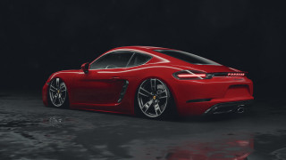 Red sports car dark room 69 - daren bader free wallpaper