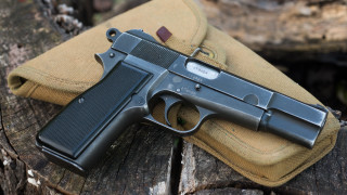 Gun pouch wood table cloth - dennis flanders free wallpaper