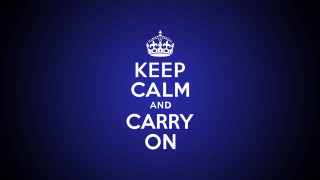 Blue background keep calm and - david ramsay hay free wallpaper