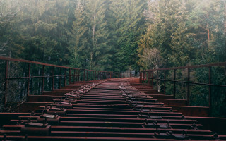 Train track fence constructivism tilt - constructivism free wallpaper