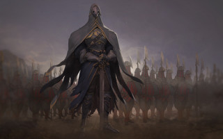Hooded hero antipodeans epic fantasy - suit free wallpaper