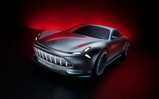 Futuristic car red light dark 2 - the side of its free wallpaper
