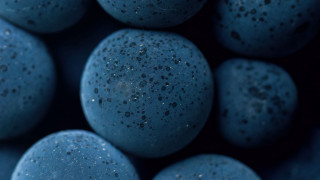 Blue bath bombs black speckles - arie smit free wallpaper for desktop