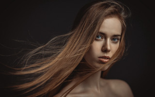 Woman long hair blowing wind 6 - the wind free wallpaper