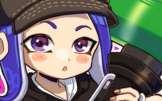 Chizuko yoshida blue hair camera - holding free wallpaper