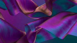 Purple blue abstract wavy curves 3 - vibrant color line free wallpaper