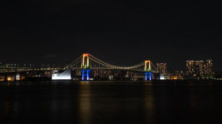 Bridge nightcity lights holography mattegirl - dave arredondo free wallpaper