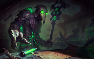 Demonic creature green eyes glowing - dr. atl free wallpaper
