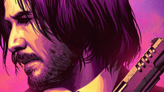 Man gun purple pink process - western free wallpaper