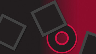 Red black background design circle - clean free wallpaper