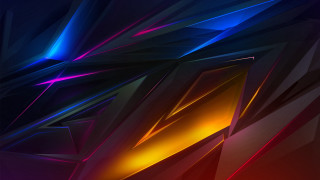 Colorful abstract dark blue red 2 - blue background free wallpaper