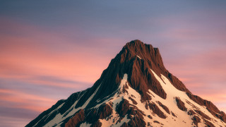 Mountain sky dusk lake shore - tall free wallpaper