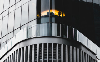 Fire building reflection neoism anamorphic - claire falkenstein free wallpaper for desktop