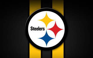 Pittsburgh football logo black yellow 3 - center free wallpaper