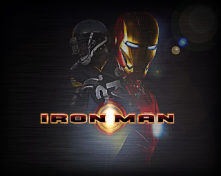 Iron man dark image words - computer art free wallpaper for desktop