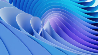 Blue purple wave pattern 3d - a white background free wallpaper for desktop