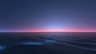 Sunset ocean wave blue sky - blue sky in the background free wallpaper