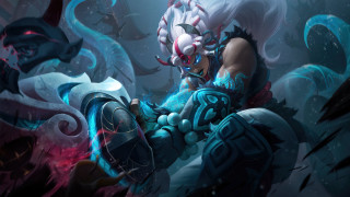 Blue sword demon lights heroic - a blue outfit holding free wallpaper