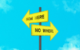 Yellow street sign opposite arrows - opposite free wallpaper