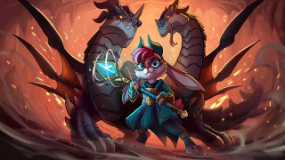 Cartoon character sword dragon glowing - art free wallpaper