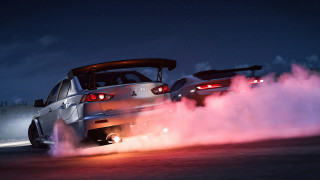 Cars smoke exhaust taillights photorealism - explosion free wallpaper