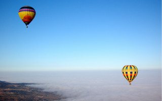 Hot air balloons sky clouds - the sky above the clouds free wallpaper