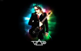 Man suit sunglasses guitar neon - a triangle free wallpaper