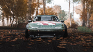 Car red white stripe hood - area free wallpaper