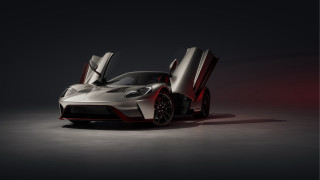 White red sports car open - its door free wallpaper