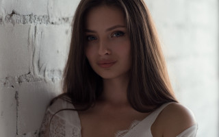 Elina karimova romanticism photorealistic bare - a brick wall free wallpaper