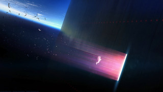 Space station birds moon earth - christopher balaskas free wallpaper