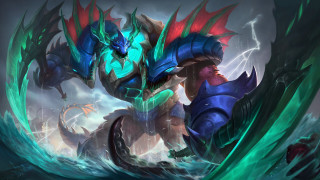 Monster water dragon wings electric - a large head free wallpaper