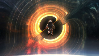 Space station spiral light shuttle - a space station free wallpaper