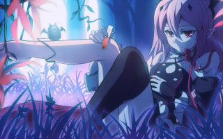 Alice prin black white outfit - tall grass free wallpaper