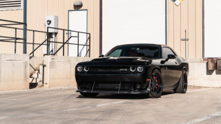 Black car building staircase cobra - sinister free wallpaper