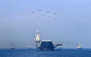 Large ship ocean planes sky - dai xi free wallpaper