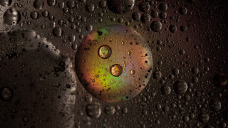 Water droplet macro holography earth - holography free wallpaper