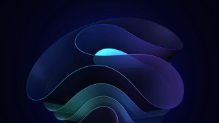 Blue purple abstract curved bottom - clean free wallpaper