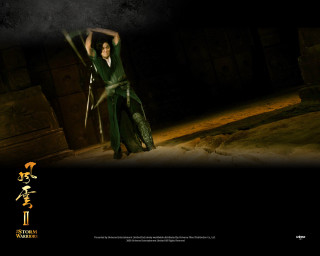Man green outfit sword dark 2 - a green outfit holding free wallpaper