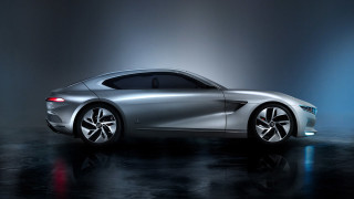 Silver car dark room lights - concept design free wallpaper