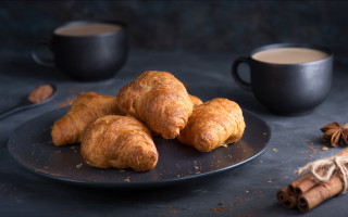 Croissants cinnamon coffee food photorealism - delaunay free wallpaper